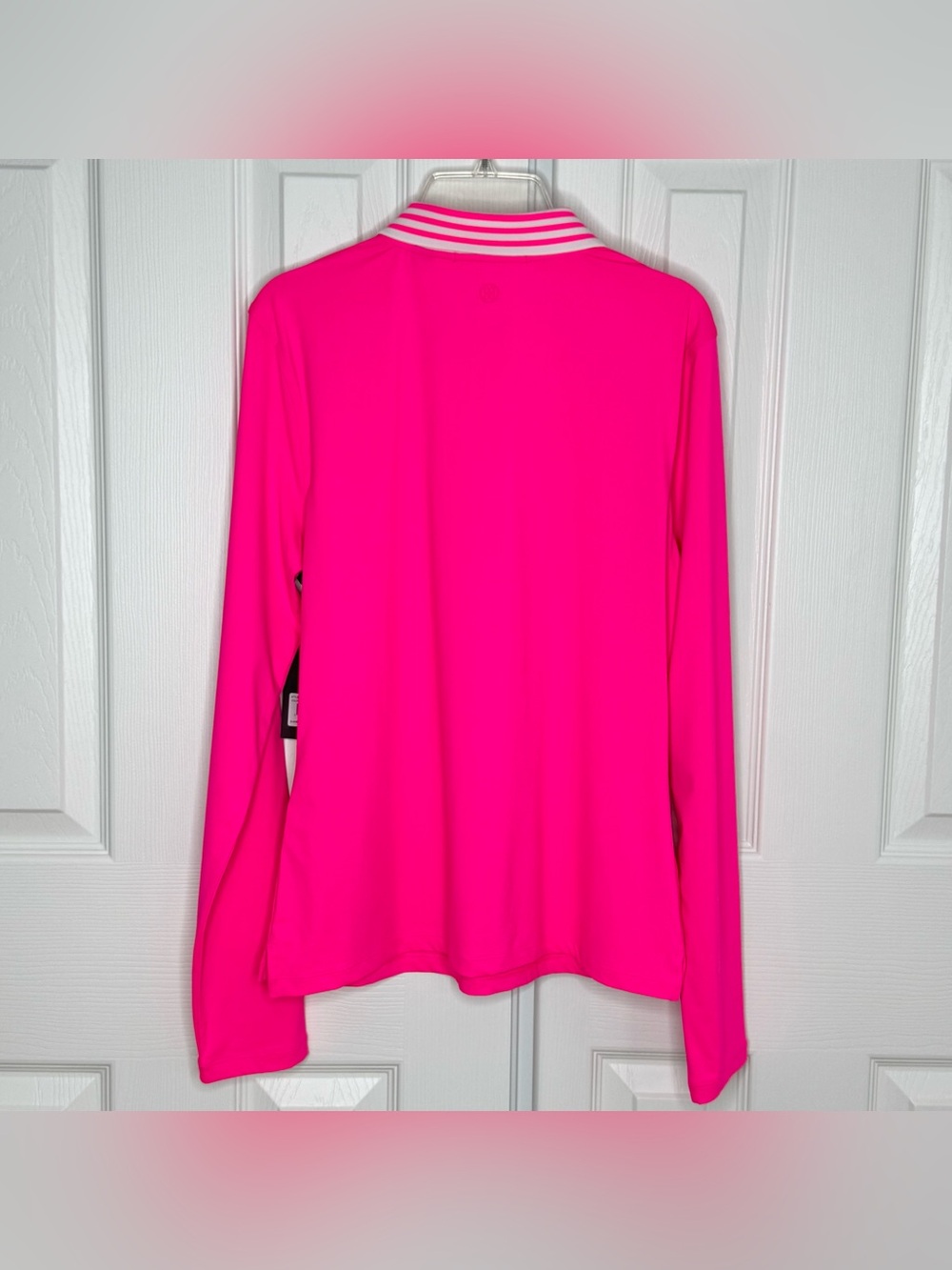 G/FORE Womens Silky Tech Nylon Zip Long Sleeve Golf Polo Size M New - Picture 6 of 15